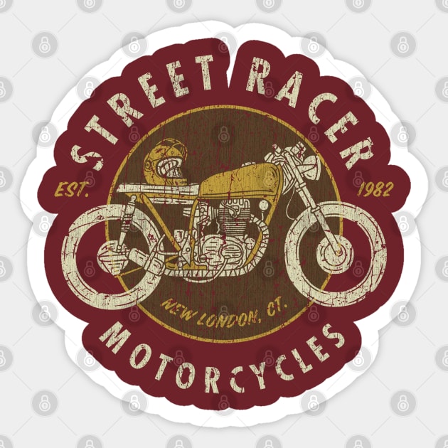 Street Racer Motorcycles 1982 Sticker by JCD666